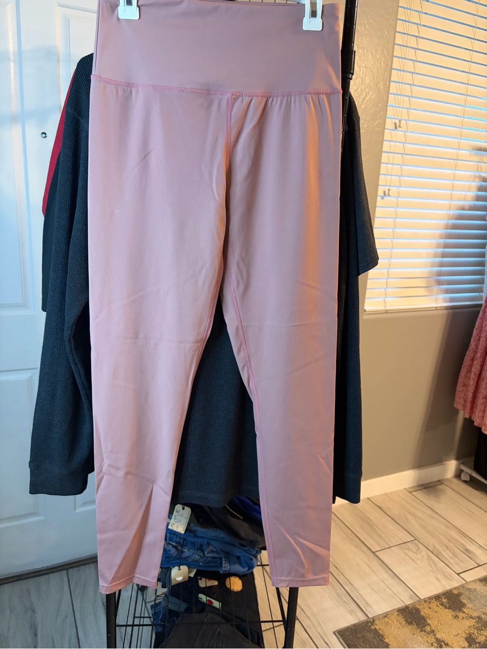 Amazon Women's Dusty Pink High-Waist Leggings